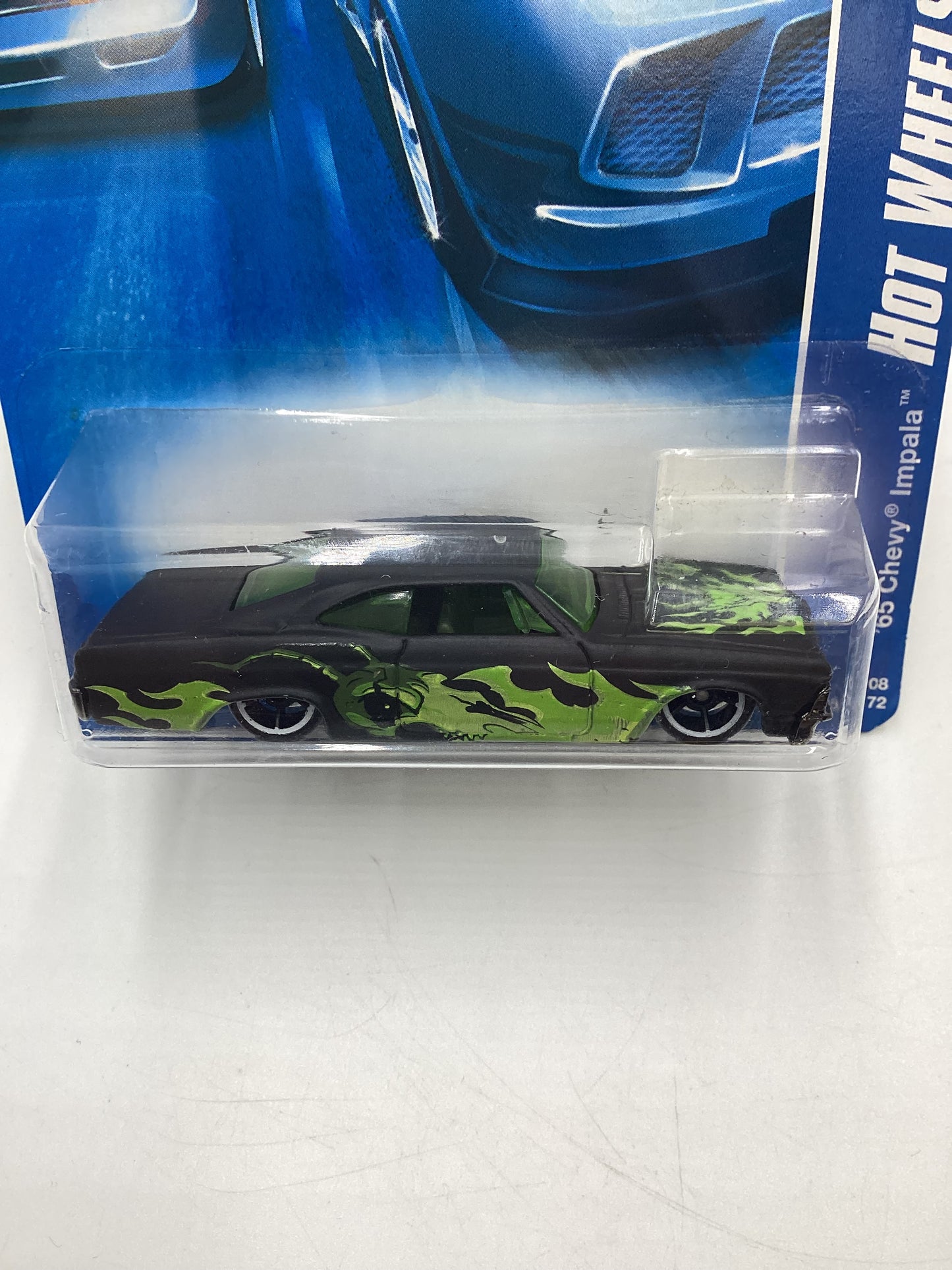 2008 Hot Wheels All Stars #58 65 Chevy Impala Matte Black