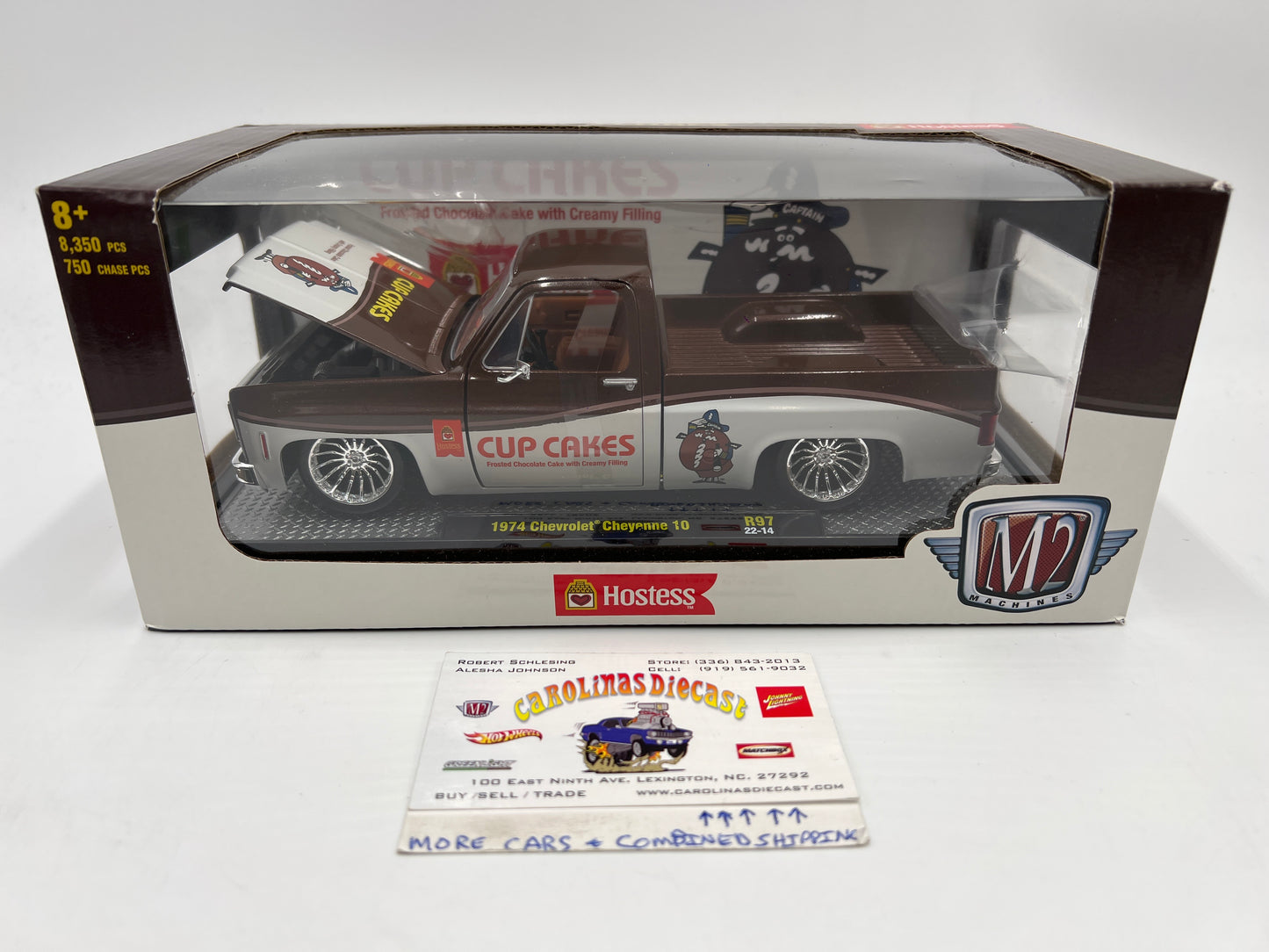 M2 Machines 1/24 Hostess 1974 Chevrolet Cheyenne 10 Cup Cakes Brown R97