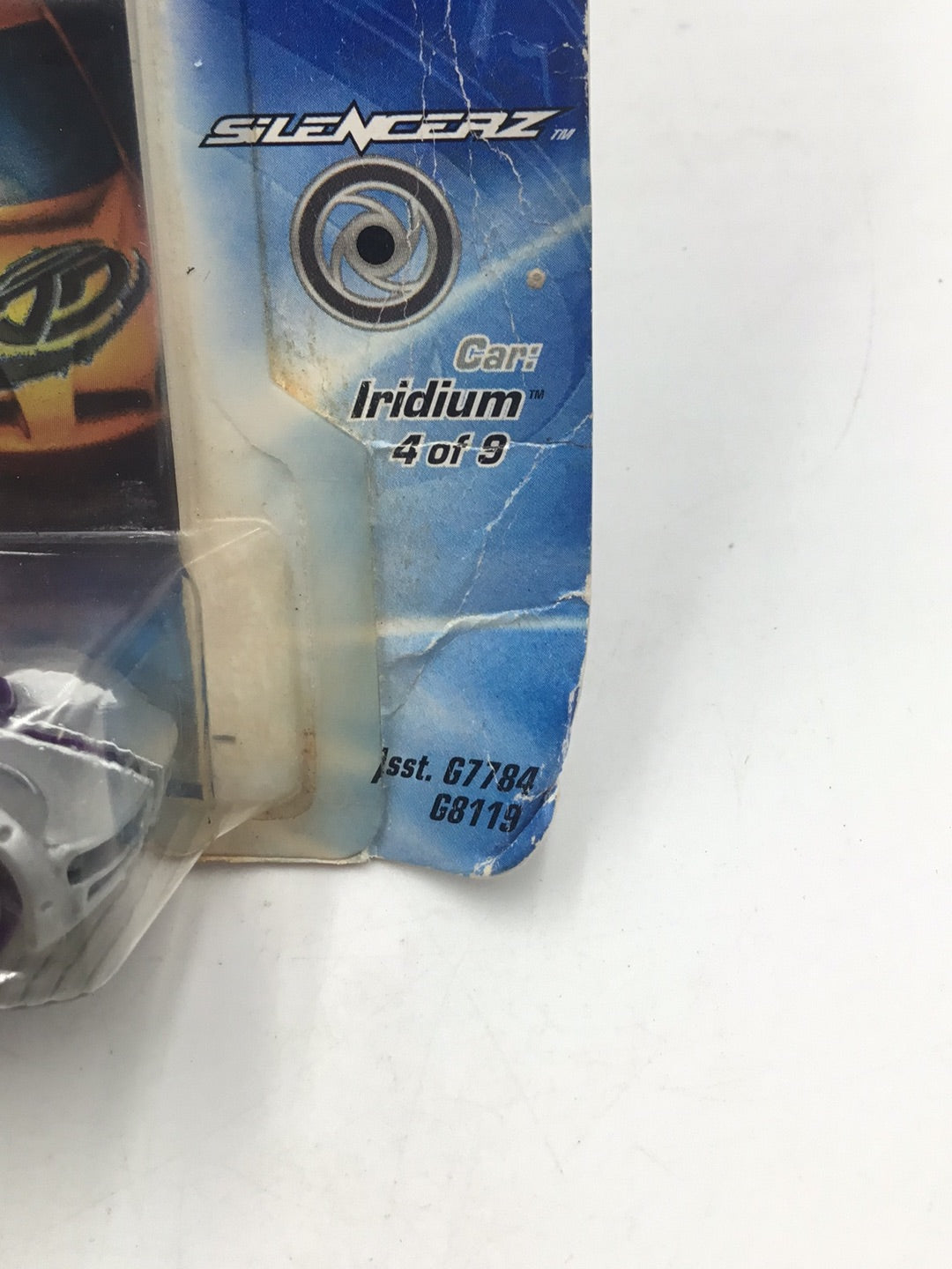 Hot wheels Acceleracers Silencerz Iridium 4 of 9 US card CM 6 Wheels (Bad Card) #2