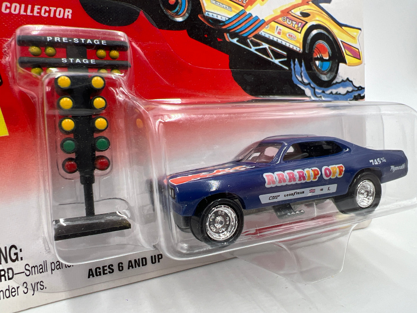 Johnny Lightning Tom Daniels Fearless Funny Cars #2 Rip Off Blue W/Tree Starting Light 220C
