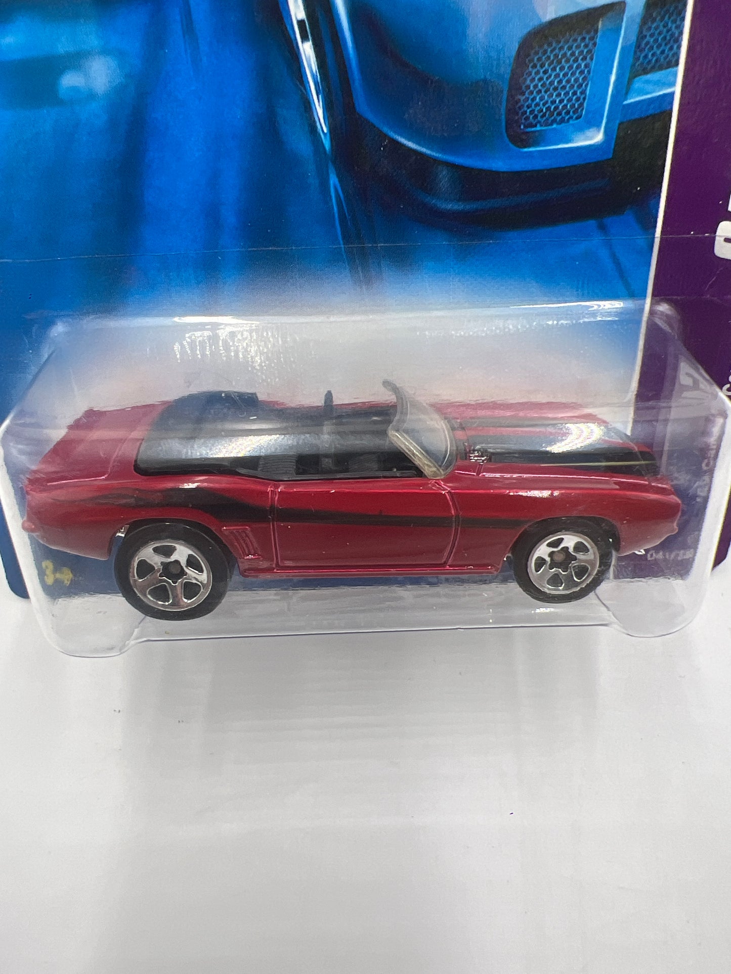 2007 Hot Wheels Camaro #041 69 Camaro Convertible Red 5F