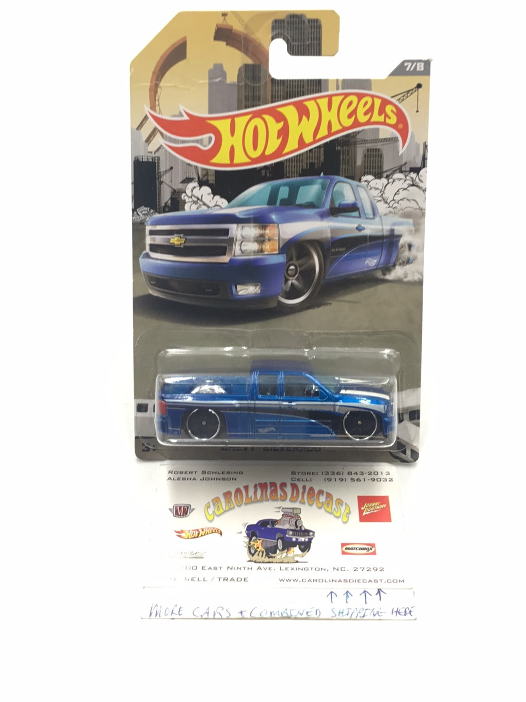 Hot Wheels Truck Series 7/8 Chevy Silverado (Bad Card) BB2