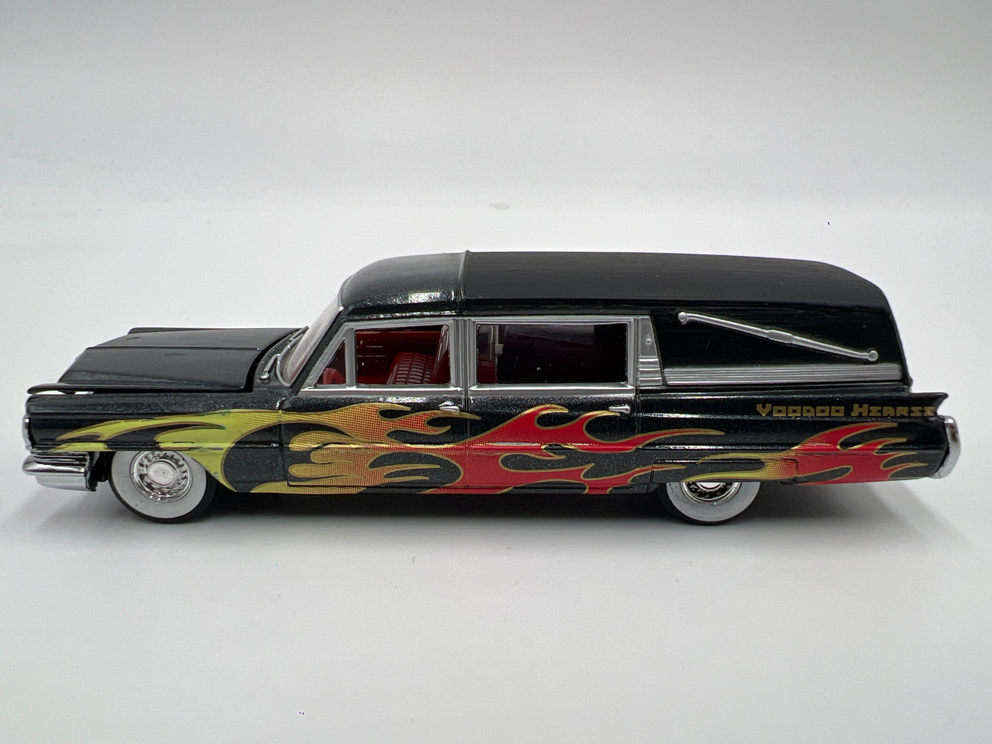 Hot Wheels Collectibles 1/64 VooDoo Highway 1960 Fleetwood Hearse Black Loose