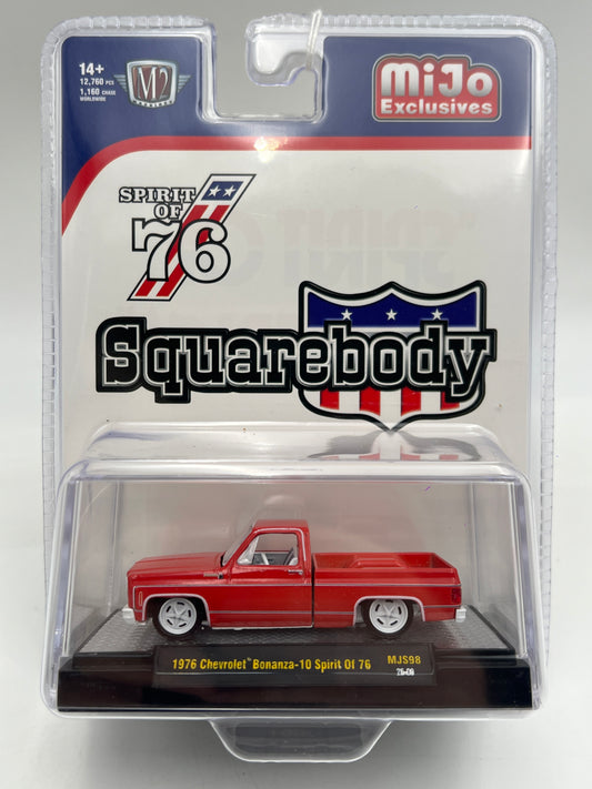 M2 Machines MJS98 MiJo Exclusives CHASE 1976 Chevrolet Bonanza 10 Spirit Of 76 Red