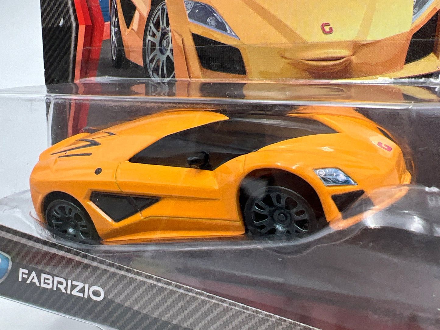 Disney Pixar Cars 2 #47 CHASE Fabrizio Orange