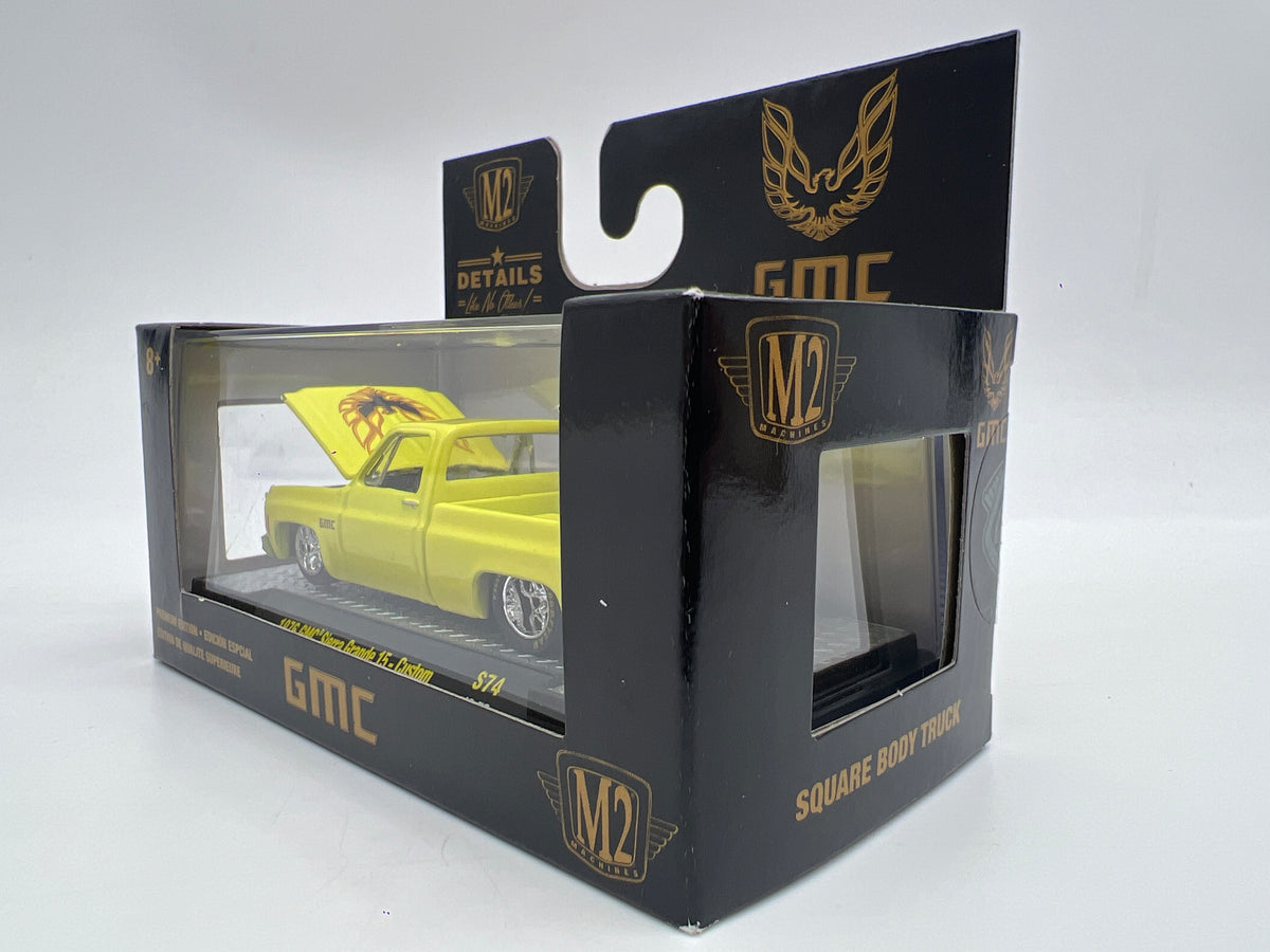 M2 Machines S74 1/3600 1976 GMC Sierra Grande 15 Custom Yellow