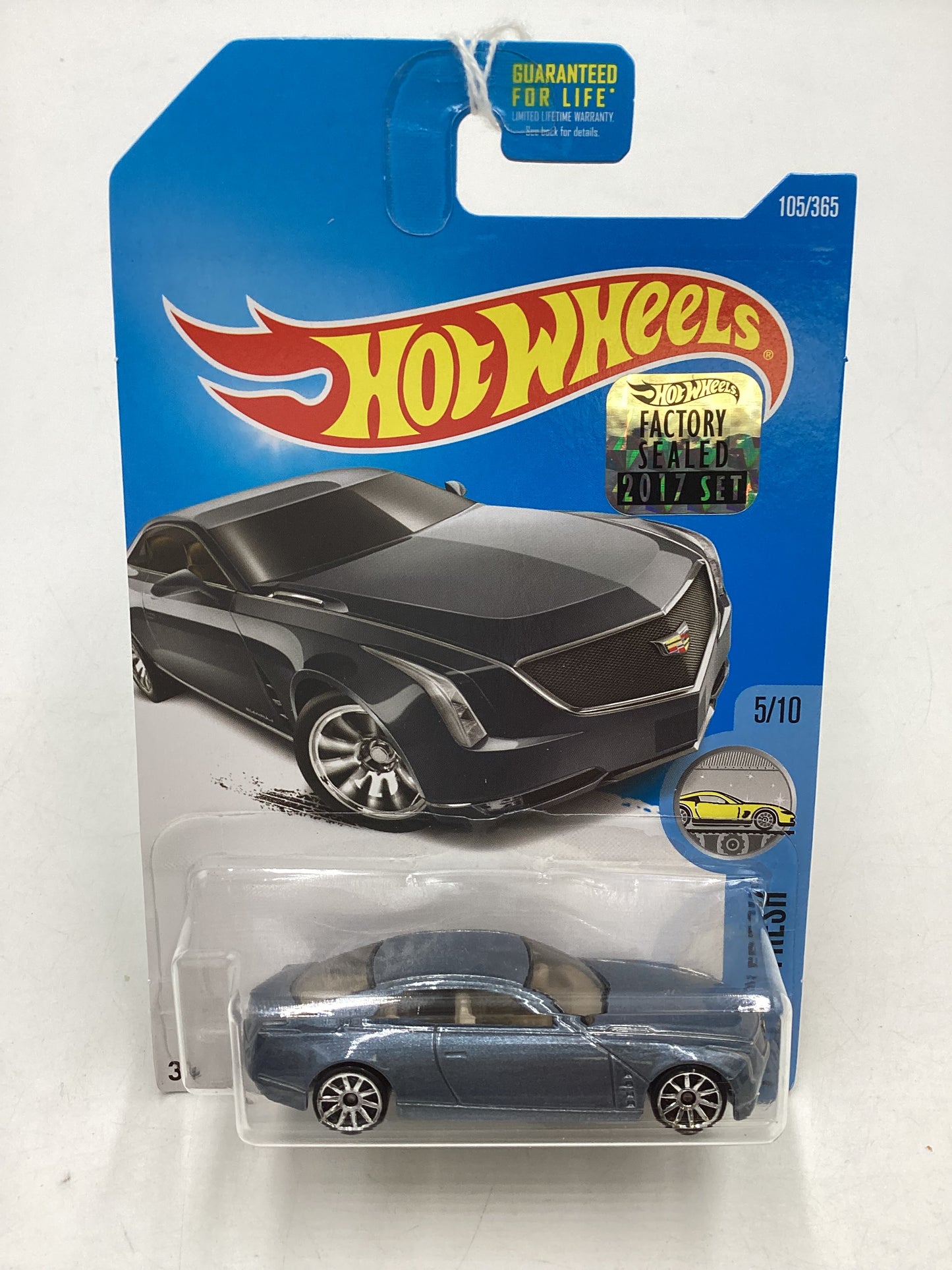 2017 Hot wheels #105 Cadillac Elmiraj Blue Factory Sealed 56D