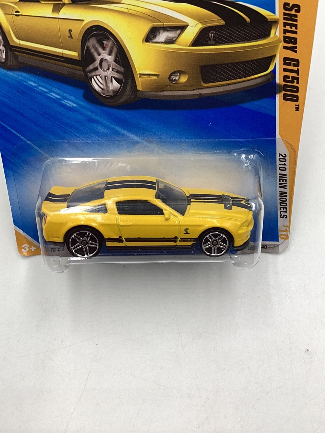 2010 Hot wheels #9 10 Ford Shelby GT500 yellow 24F