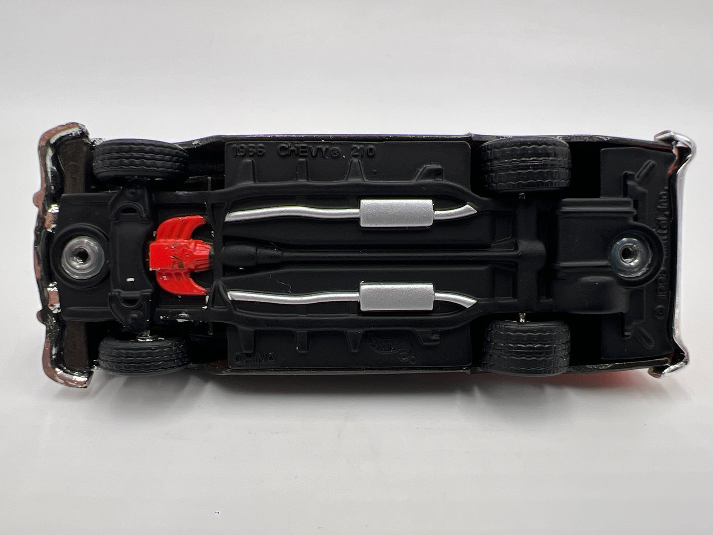 Hot Wheels 1/64 Premium 100% Black Box 1956 Chevy 210 Gray/Orange Loose