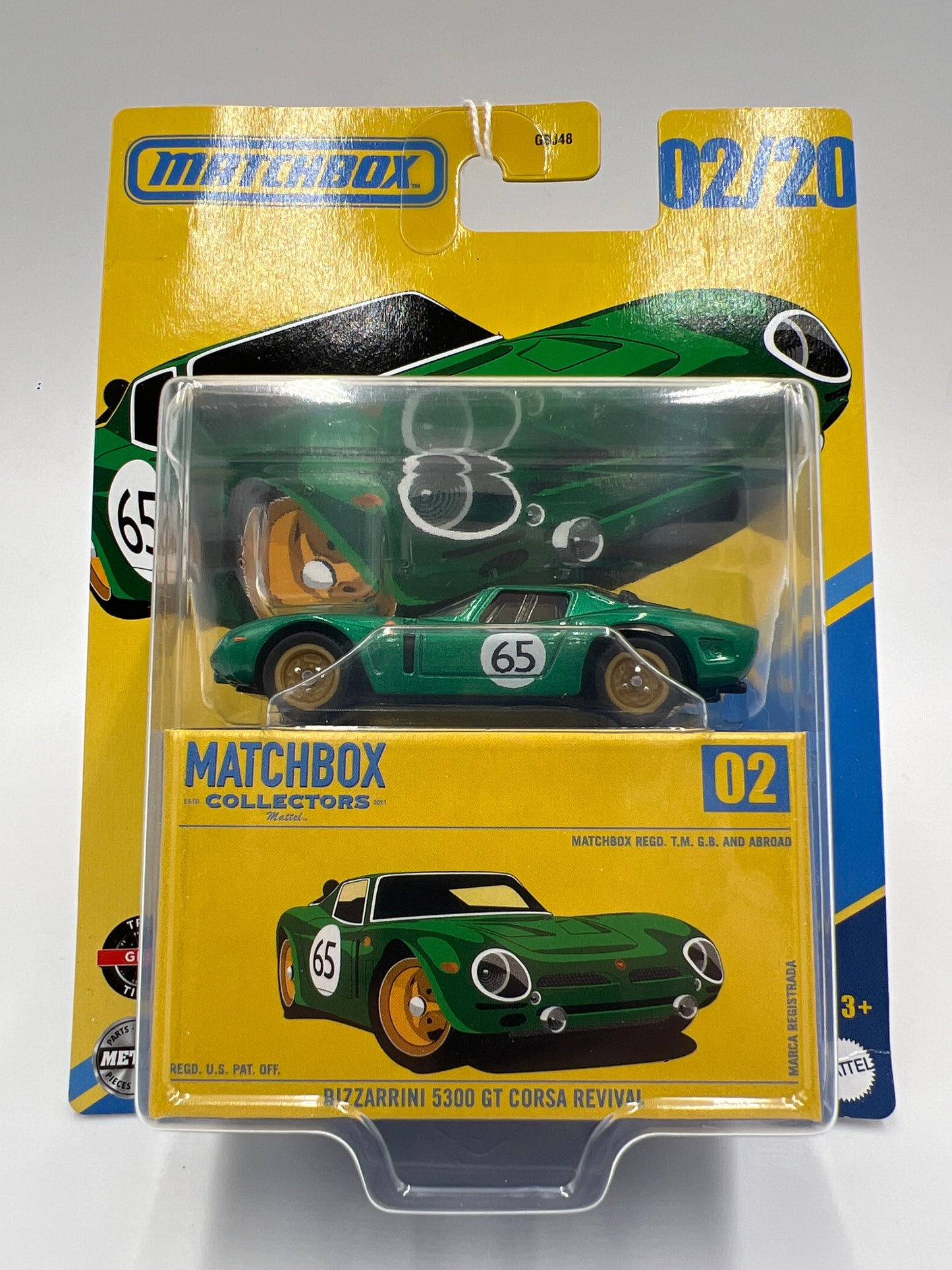 2025 Matchbox Collectors #2 Bizzarrini 5300 GT Corsa Revival Green 166D