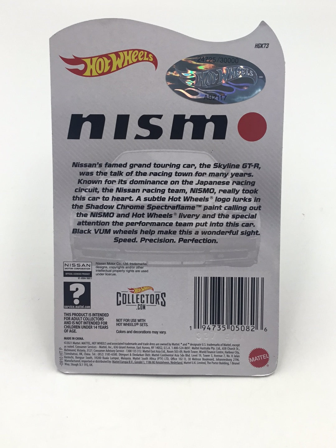 Hot wheels redline club Nismo Nissan Skyline GT-R (BNR34) 24725/30000 with protector