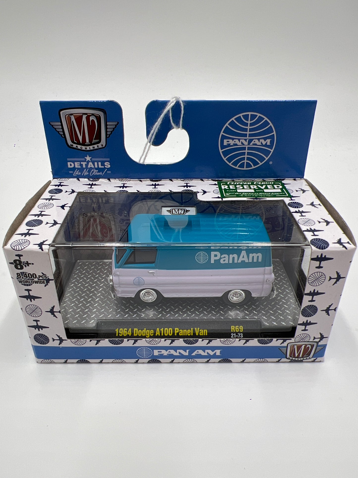 M2 Machines Pan Am 1964 Dodge A100 Panel Van Blue/White R69