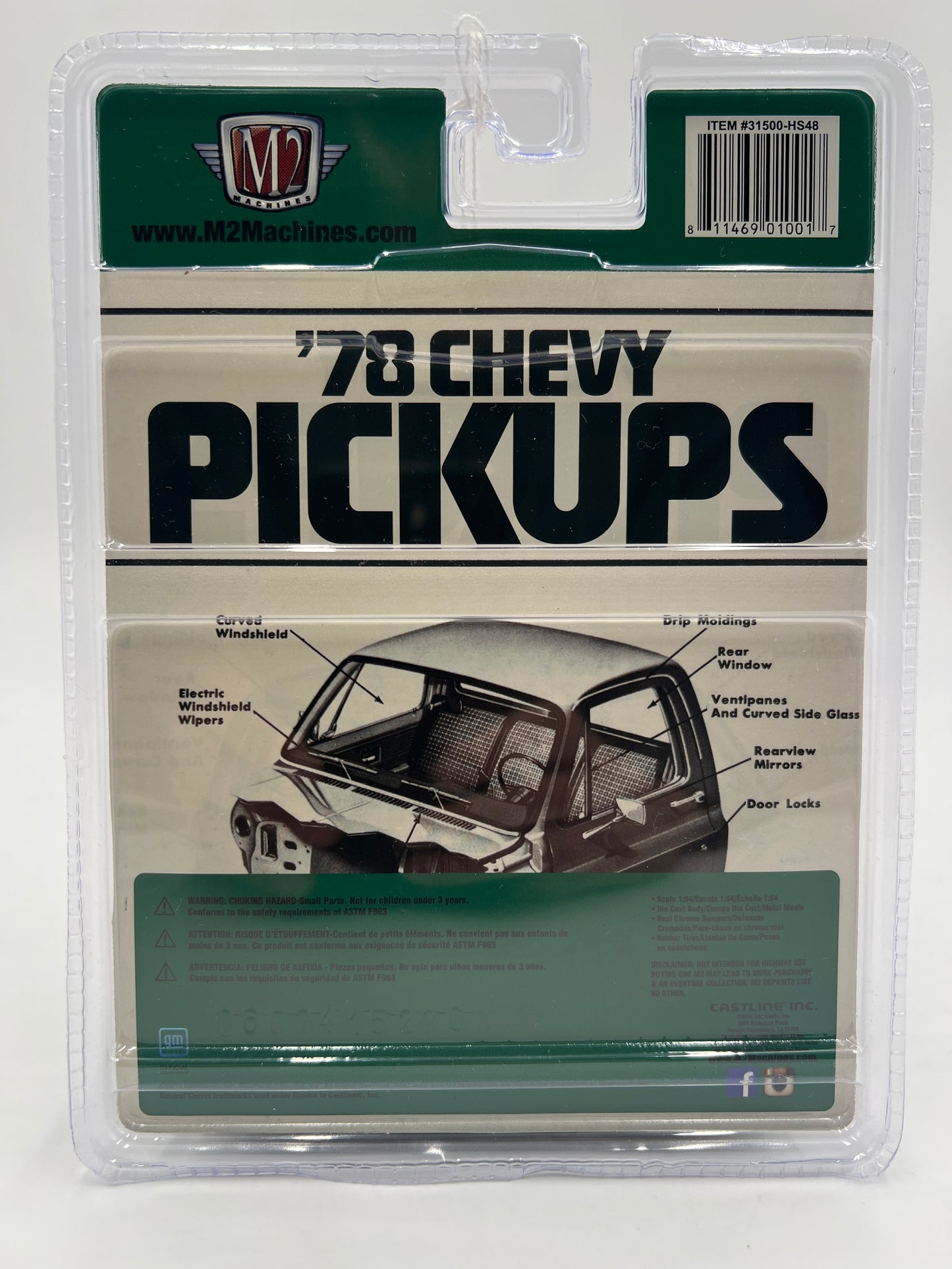M2 Machines Chevy Trucks 1978 Chevrolet Silverado 30 Green HS48
