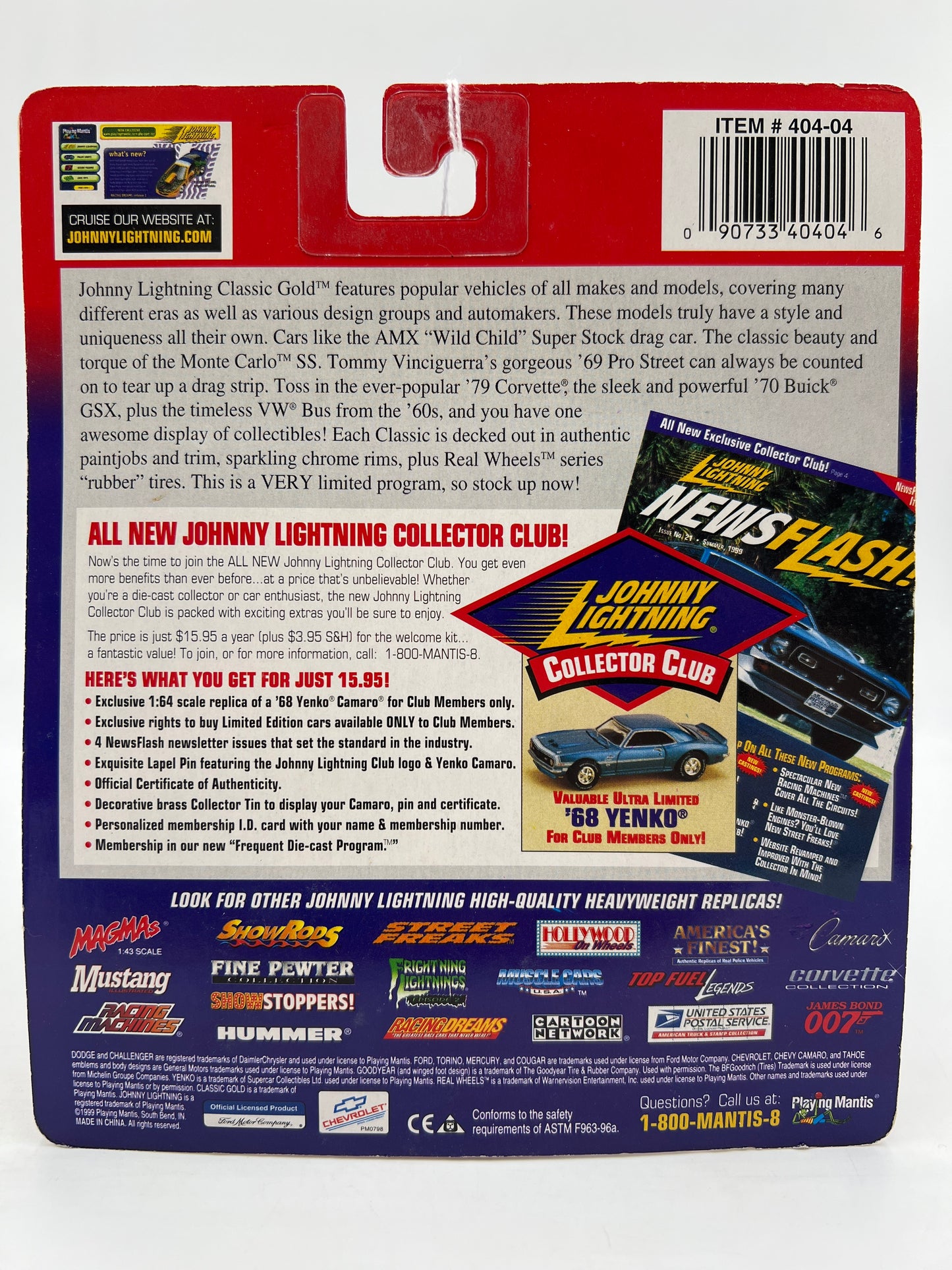 Johnny Lightning Classic Gold Collection 1969 Mercury Cougar Green 219C