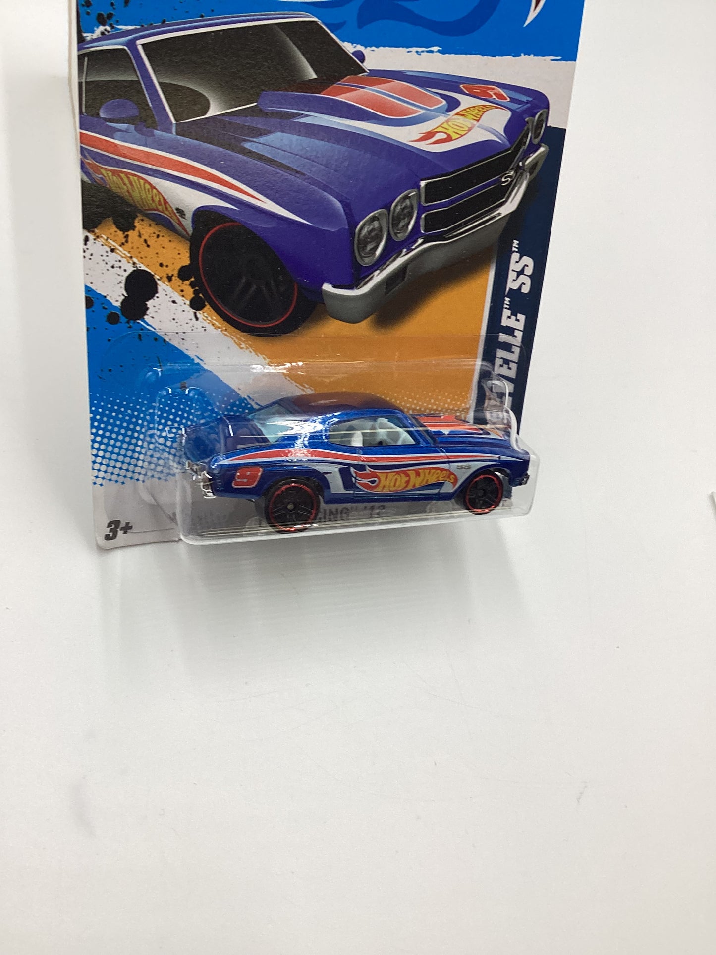 2012 Hot Wheels Racing #172 70 Chevelle SS Blue 10G