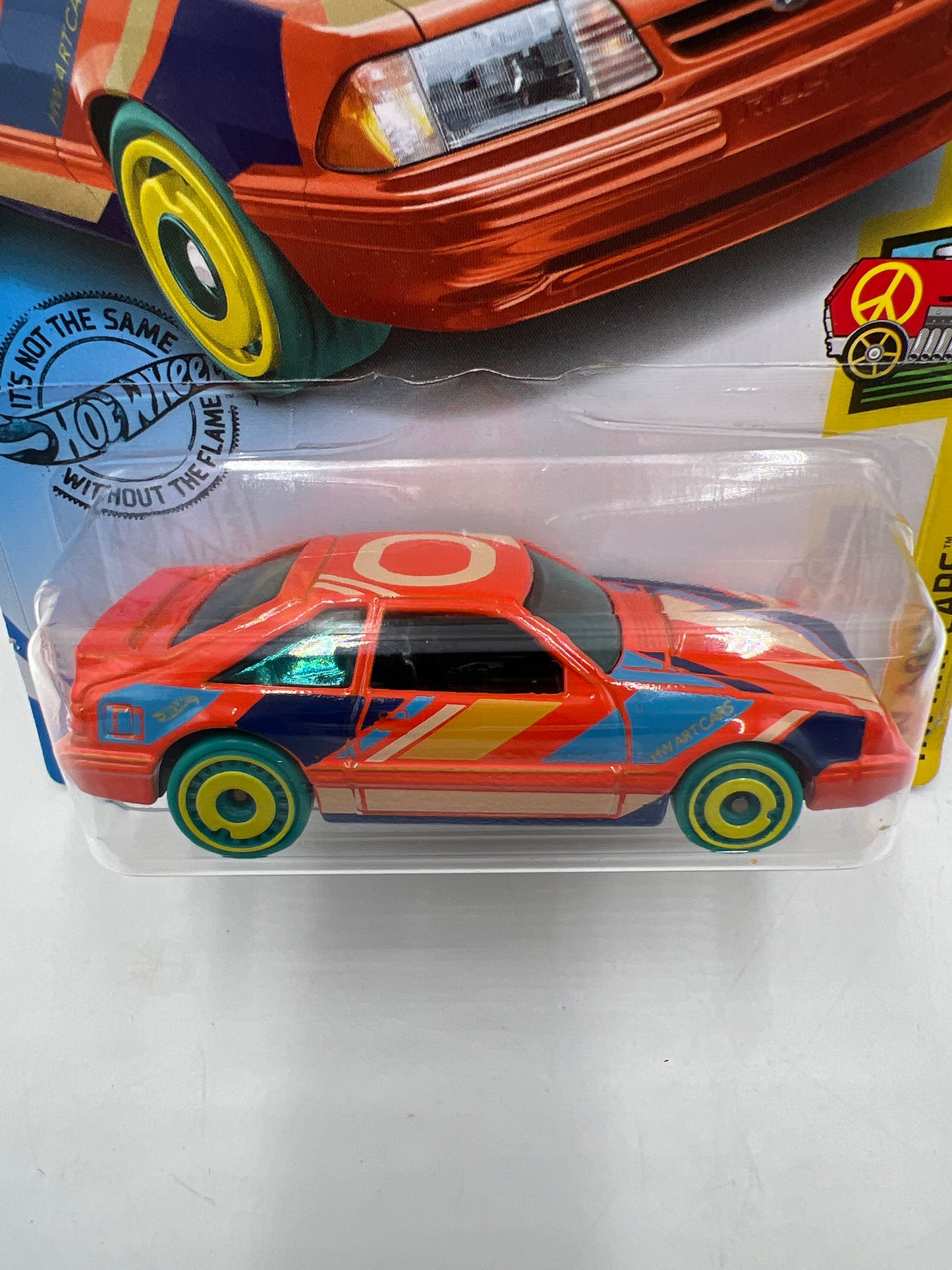 2020 Hot Wheels Art Cars #90 92 Ford Mustang Orange 19G