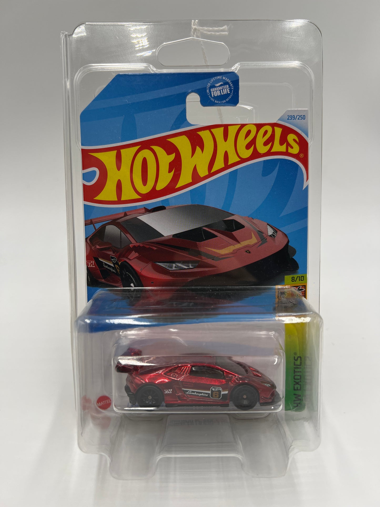 2024 Hot Wheels Super Treasure Hunt #239 Lamborghini Huracan LP 620-2 Super Trofeo Red W/Protector