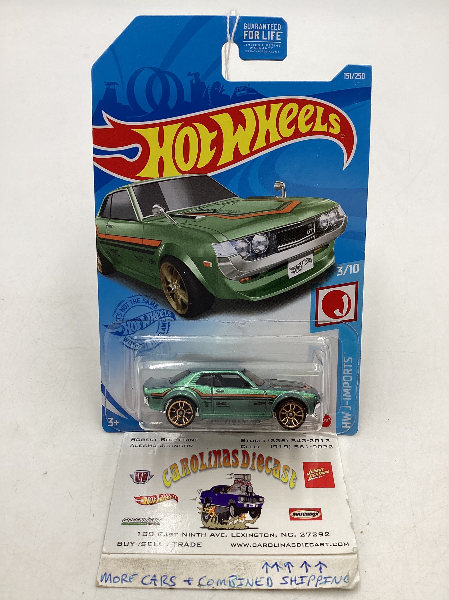 2021 Hot Wheels #151 70 Toyota Celica Green 94G