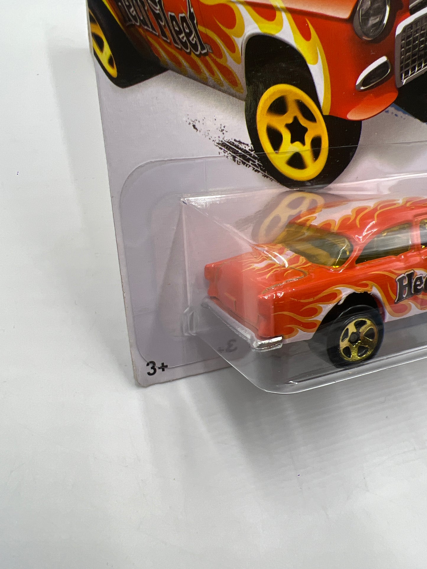 2015 Hot Wheels Workshop #207 55 Chevy Bel Air Gasser Orange 12A