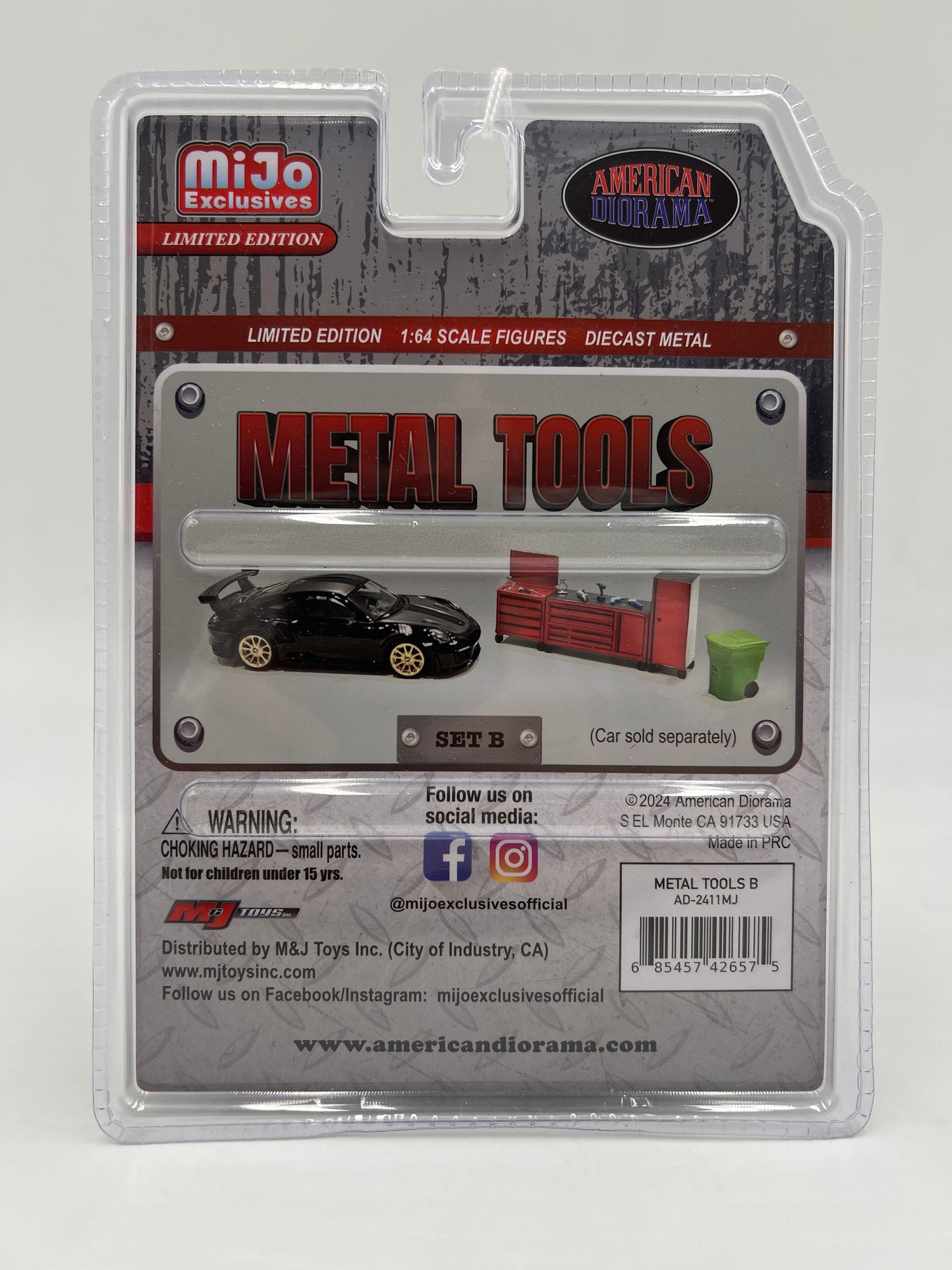 American Diorama MiJo Exclusives 1:64 Scale Metal Tools Set B 175A