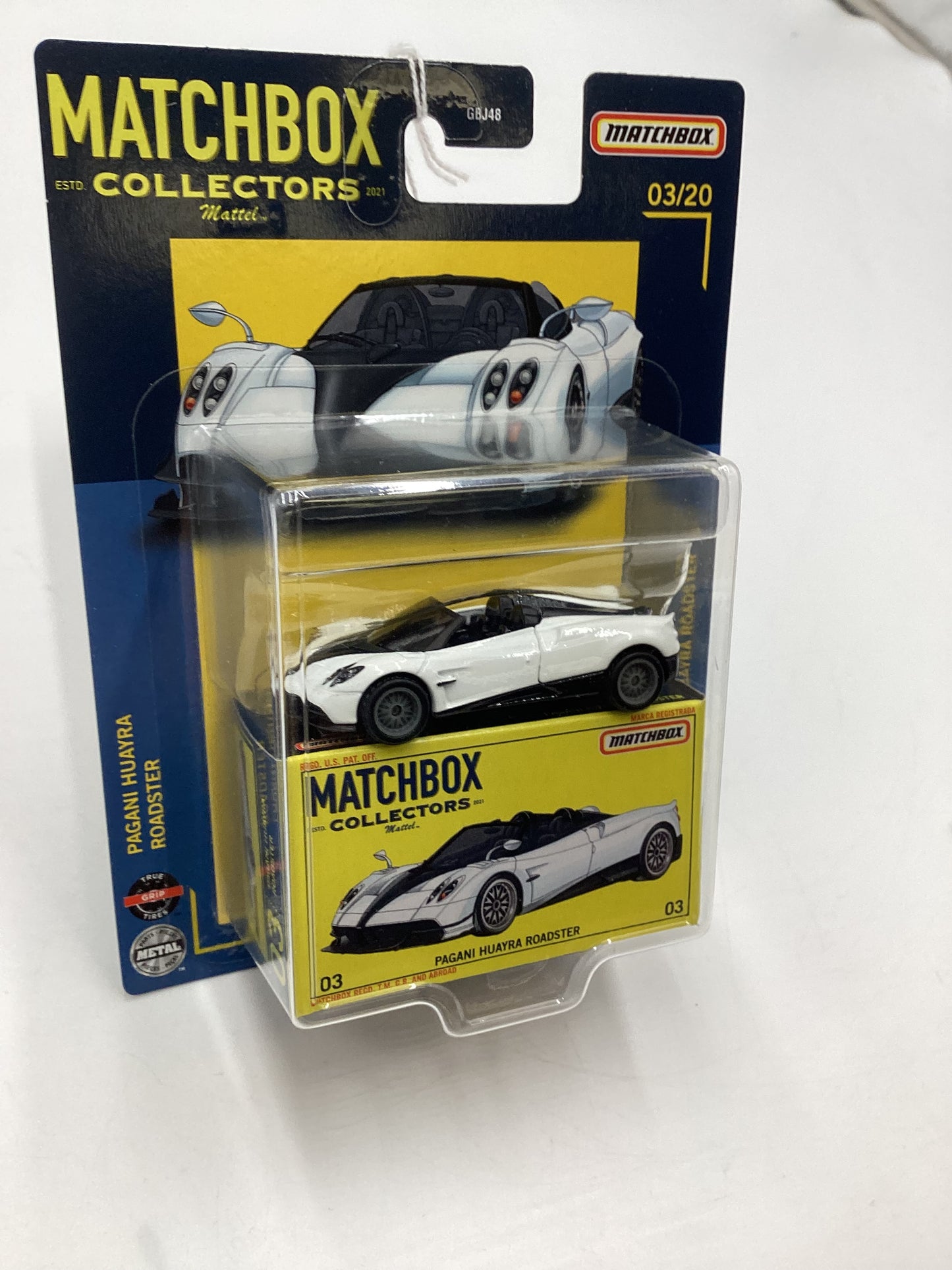 Matchbox Collectors #3 Pagani Huayra Roadsters White 172J