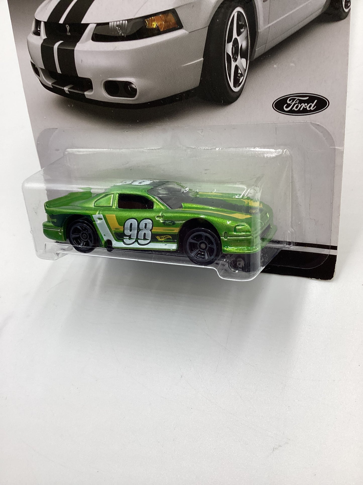 Hot Wheels Mustang 50 Years #5 03 Ford Mustang Cobra Green 153D