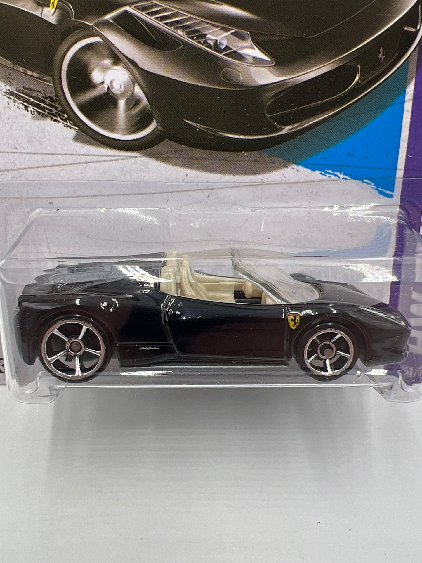 2013 Hot Wheels Showroom #151 Ferrari 458 Spider Black