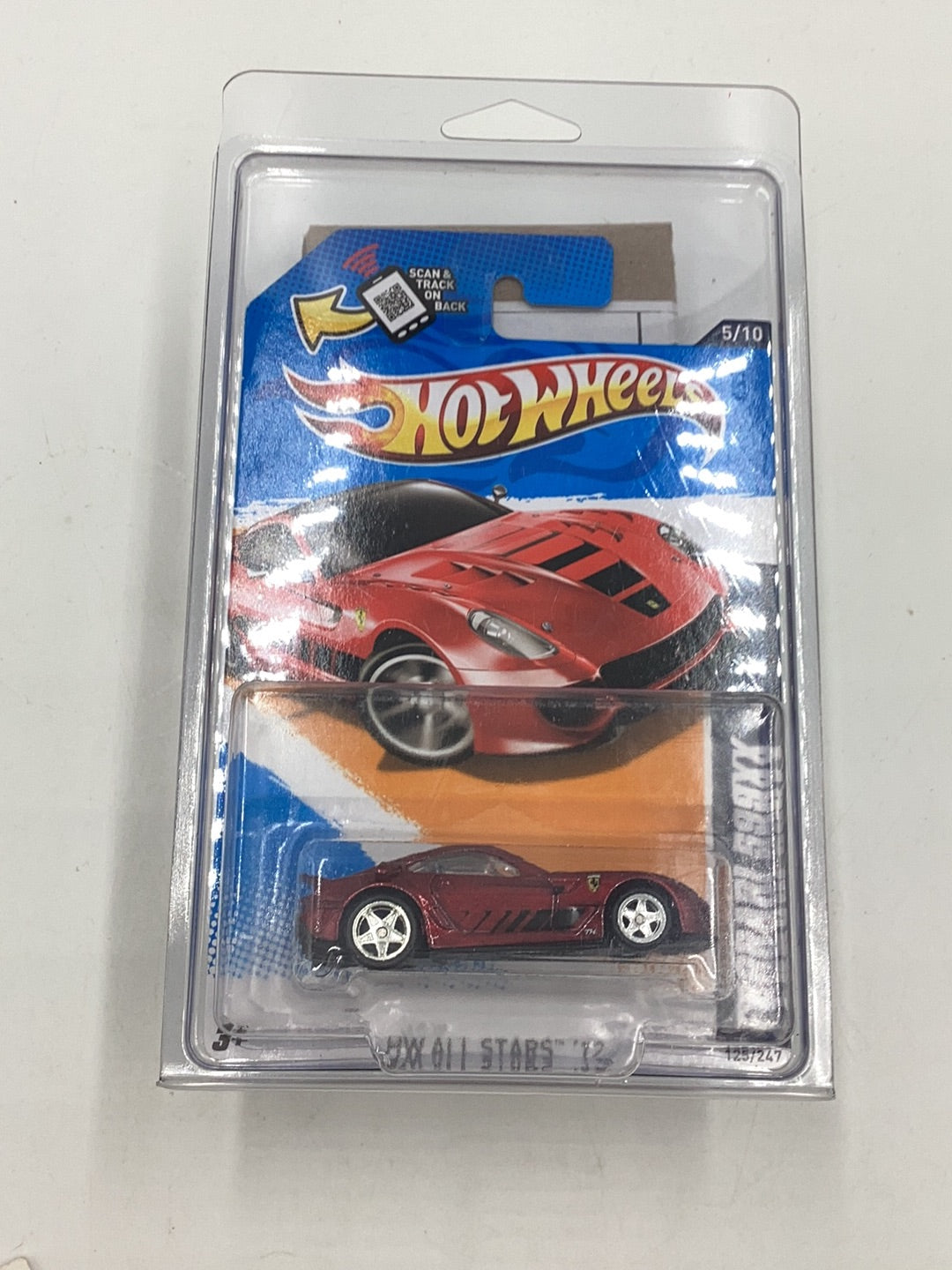 2012 Hot wheels STH #125 Ferrari 599XX with protector