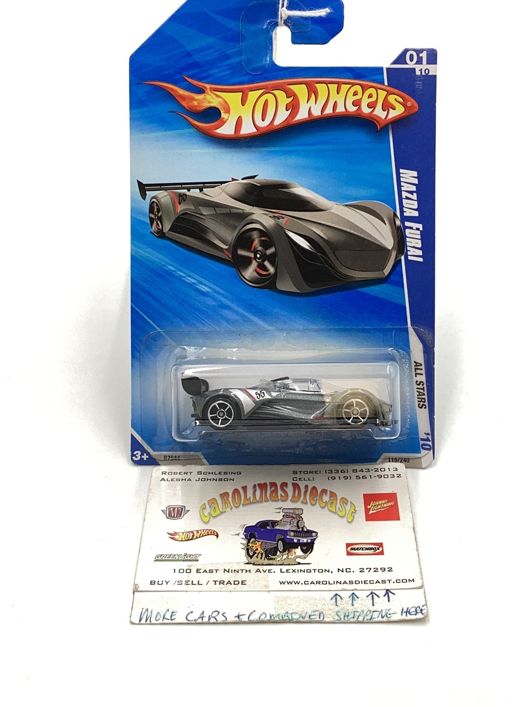 2010 Hot Wheels #119 Mazda Furai All Stars 86A