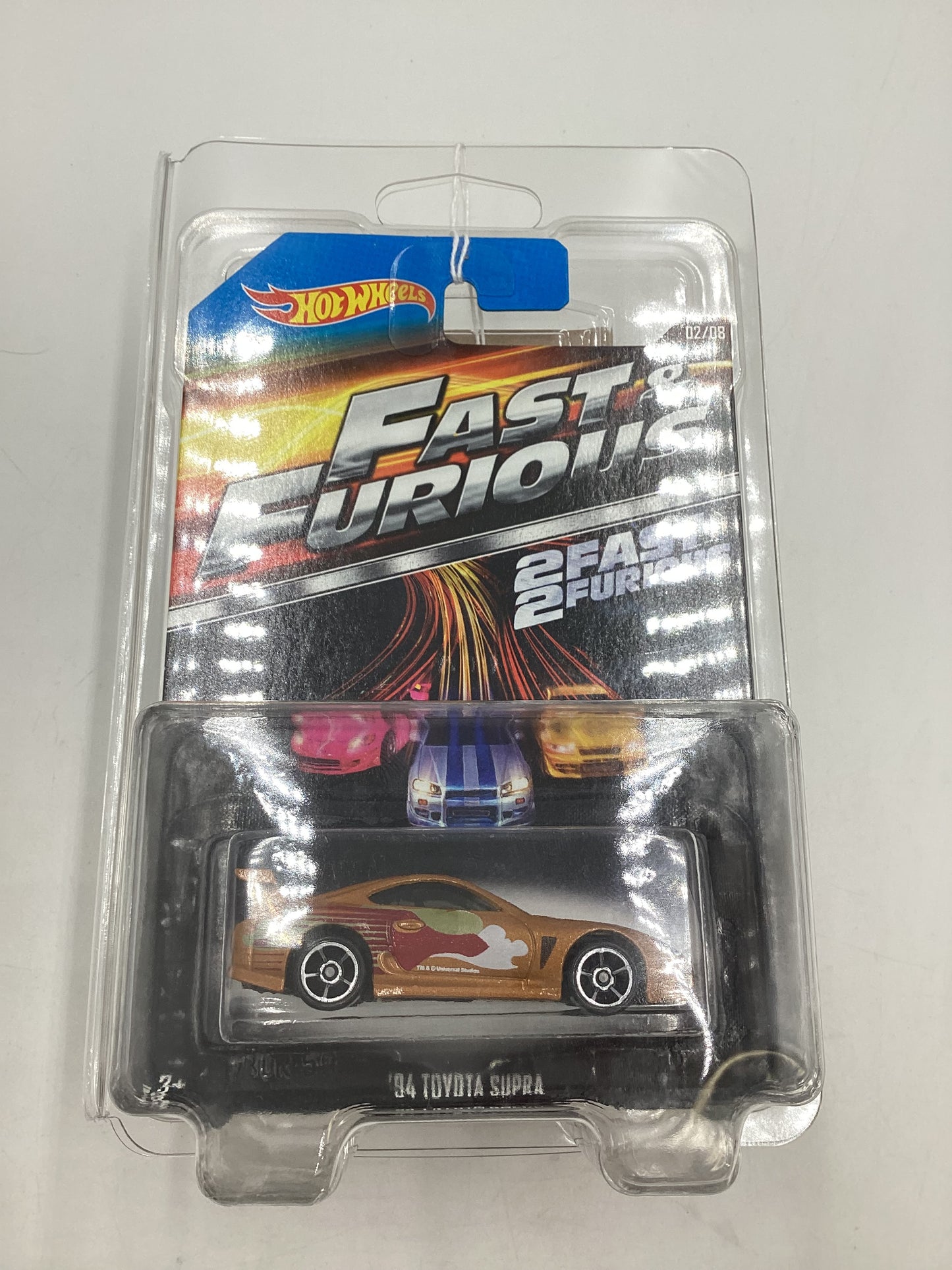 2015 Hot Wheels Fast & Furious 2 Fast 2 Furious 94 Toyota Supra #2 with protector 71A