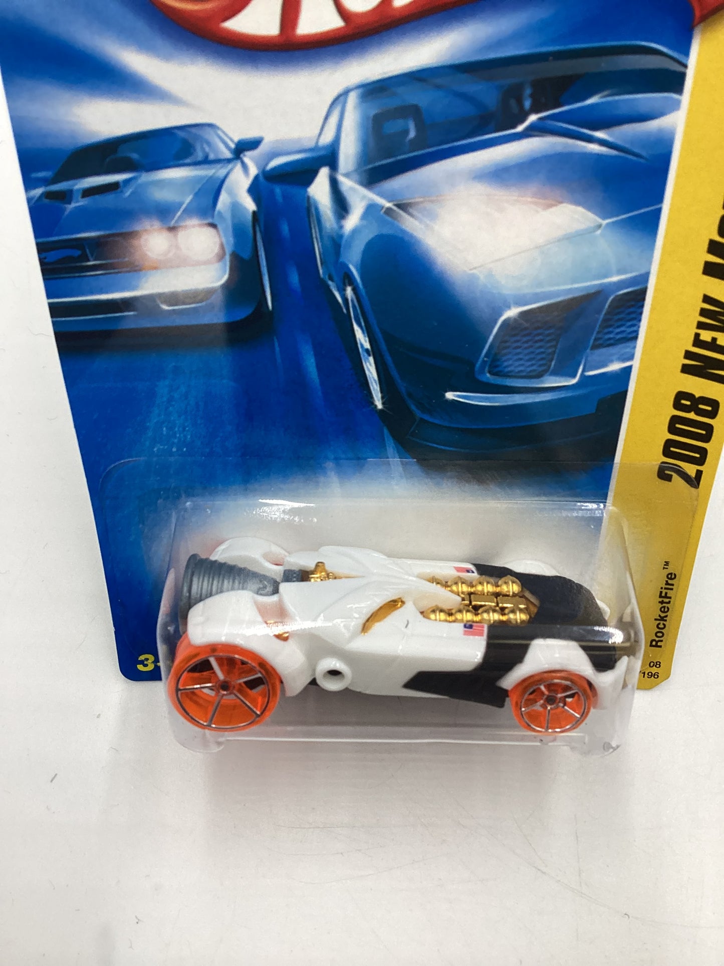 2008 Hot Wheels New Models #22 Rocketfire White VV3