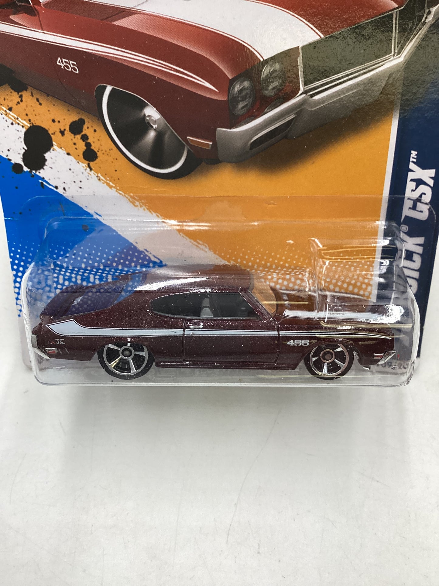 2012 Hot Wheels #109 70 Buick GSX Maroon 56G