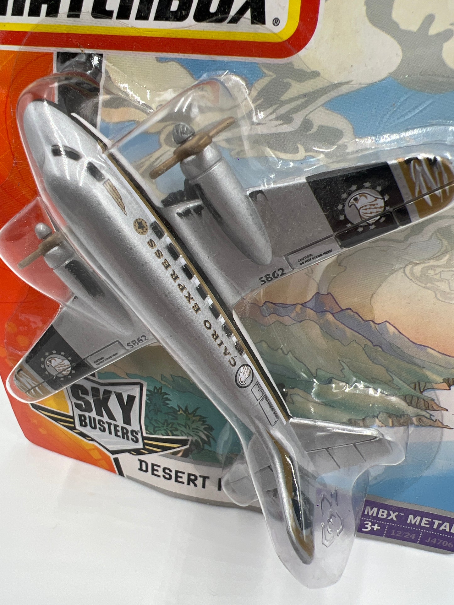Matchbox Sky Busters MBX Metal #12 Desert Recon Silver
