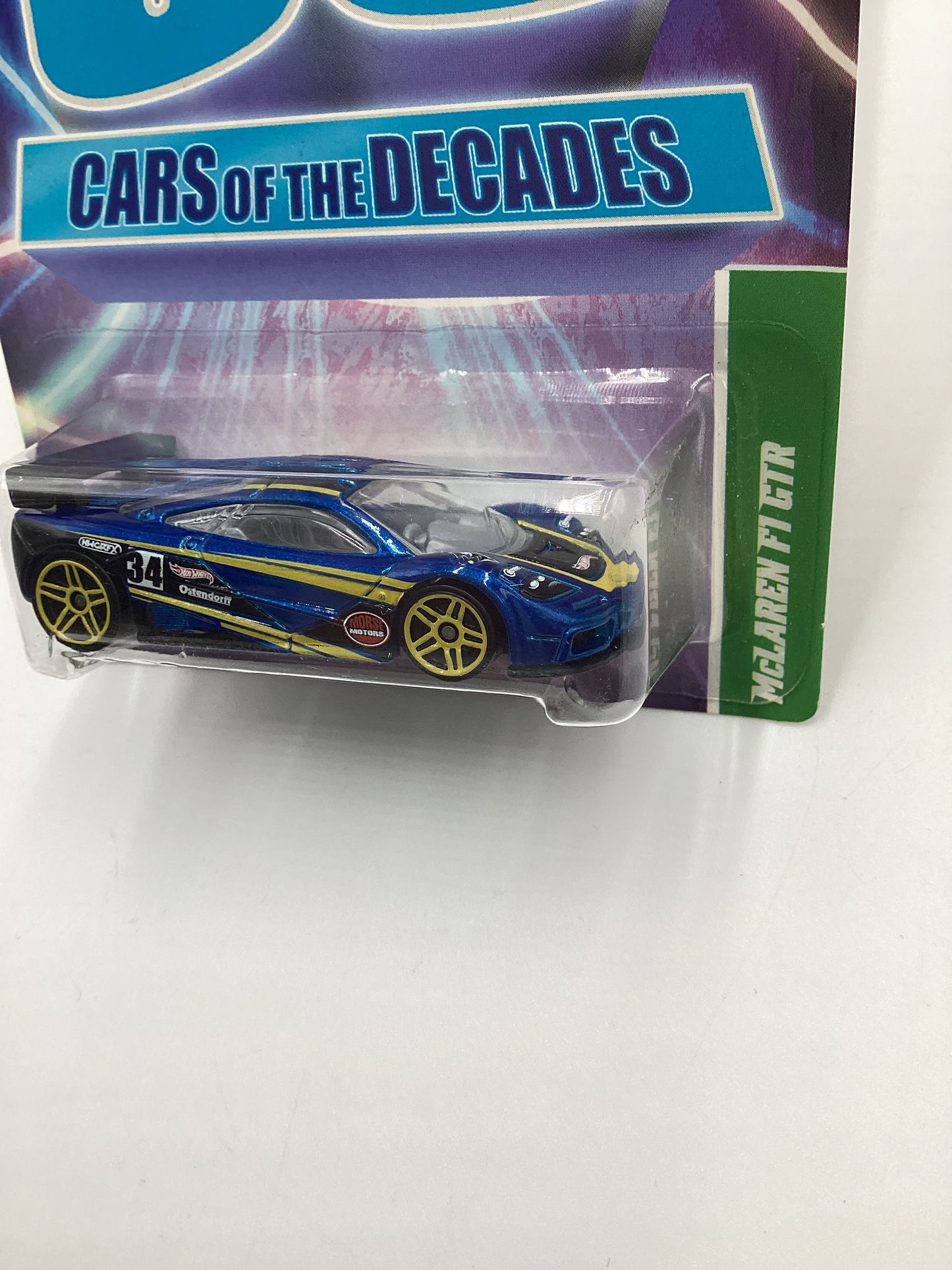 2011 Hot Wheels Cars of the Decades The 90s #28 McLaren F1 GTR Blue