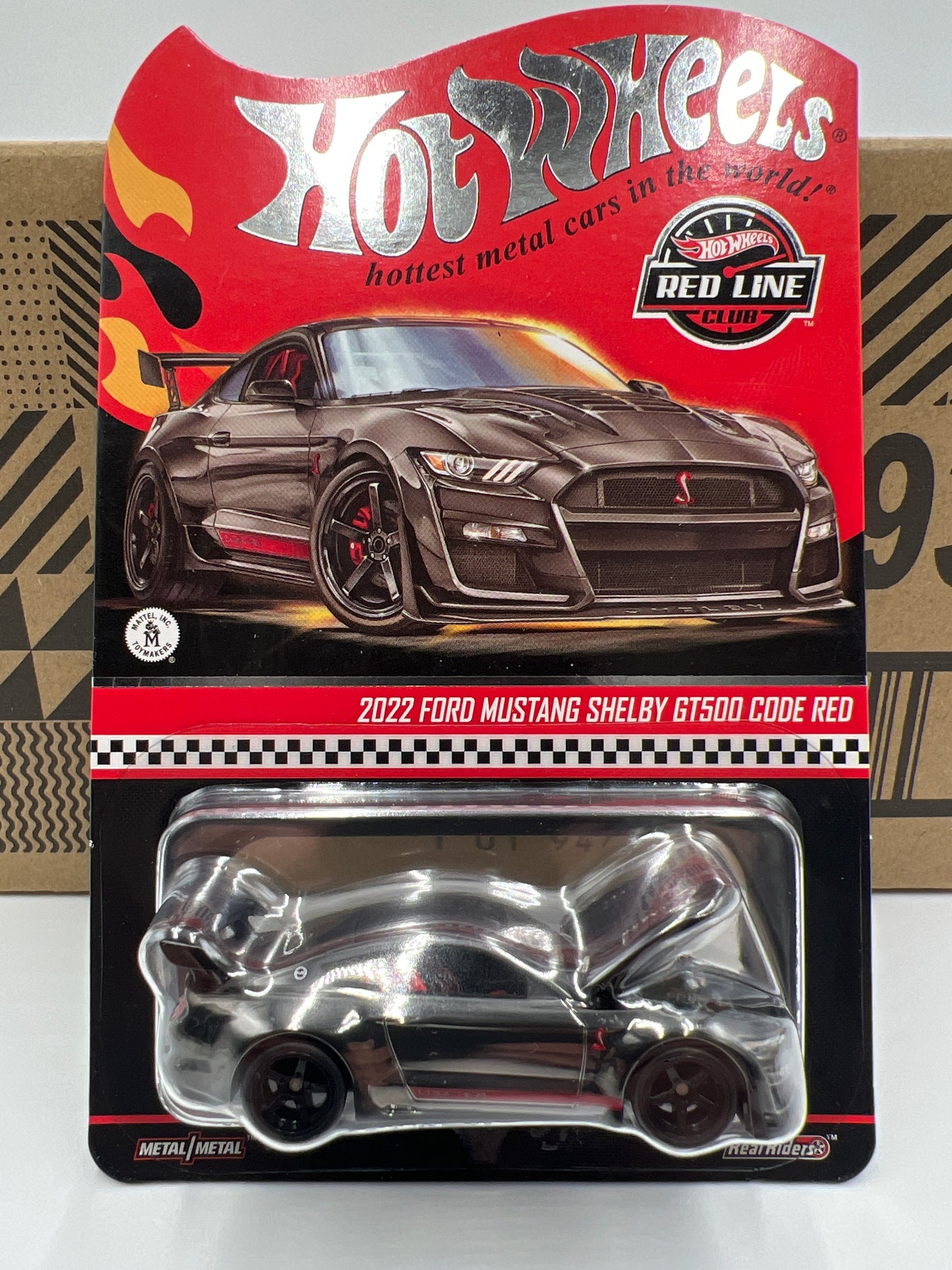 2024 Hot Wheels RLC 2022 Ford Mustang Shelby GT500 Code Red W/Protector and Box