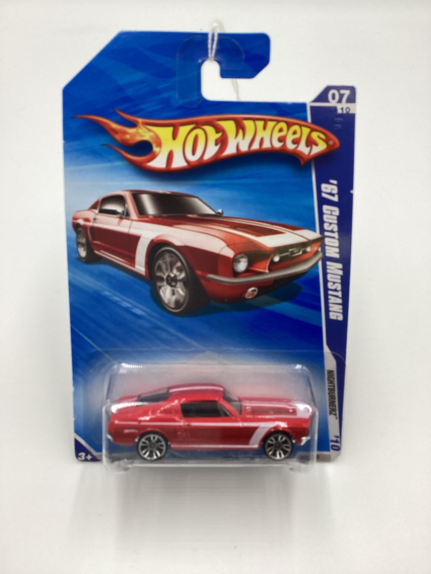 2009 Hot Wheels #095 67 Custom Mustang Red 23F
