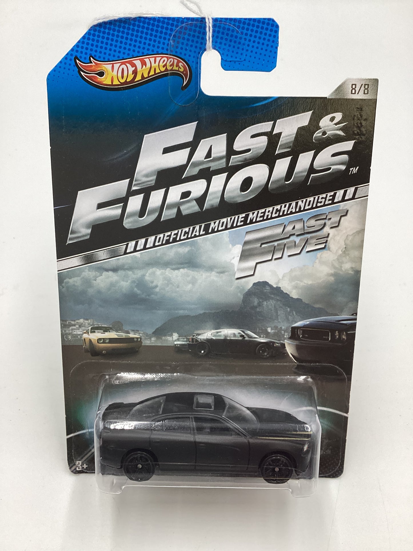 2013 Hot Wheels Fast and Furious Fast Five #8 11 Dodge Charger R/T Matte Black 73F