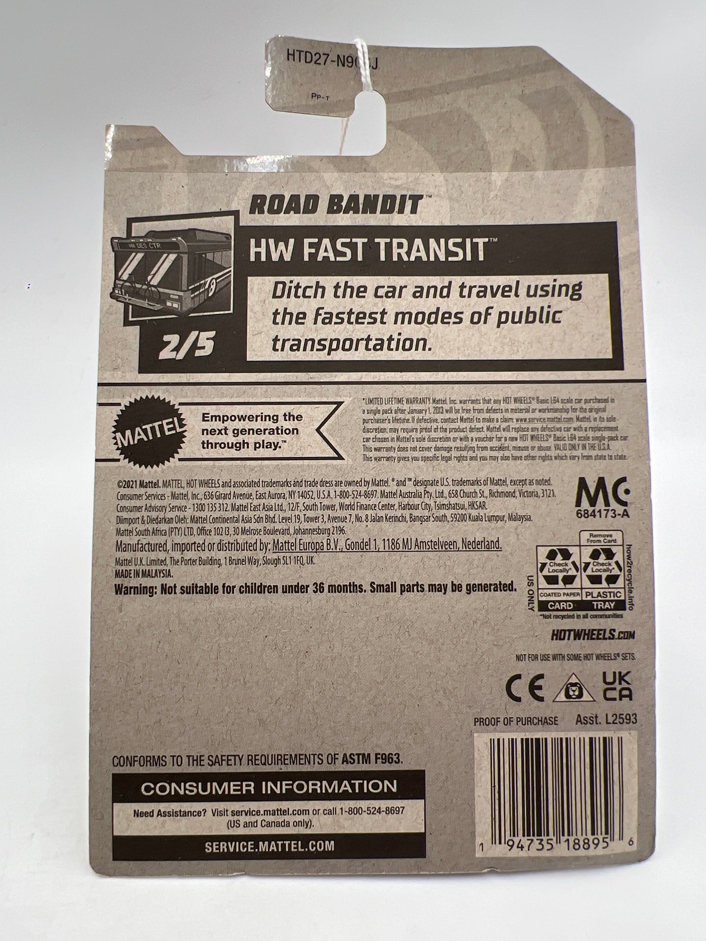 2024 Hot Wheels Fast Transit #30 Road Bandit Green VV2