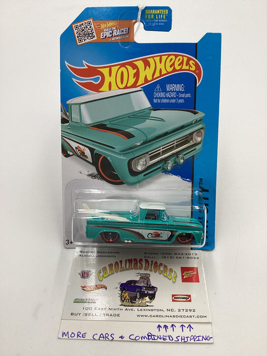 2015 Hot wheels #72 Custom 62 Chevy Teal SR