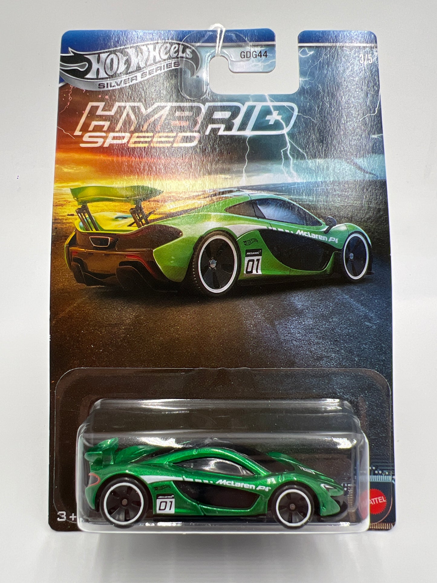 2025 Hot Wheels Silver Series Hybrid Speed #3 McLaren P1 Green 153A