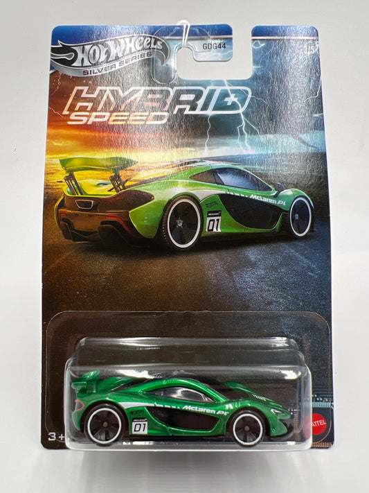 2025 Hot Wheels Silver Series Hybrid Speed #3 McLaren P1 Green 153A