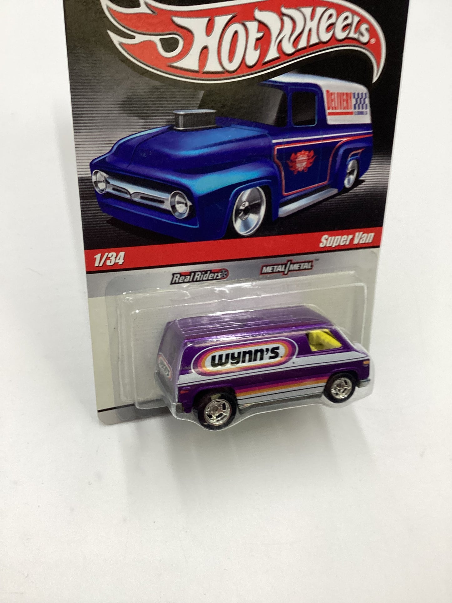 Hot wheels Slick Rides Premium Delivery #1 Super Van Purple Wynns 245J