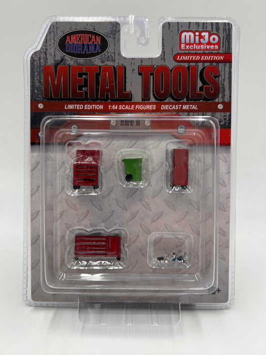 American Diorama MiJo Exclusives 1:64 Scale Metal Tools Set B 175A