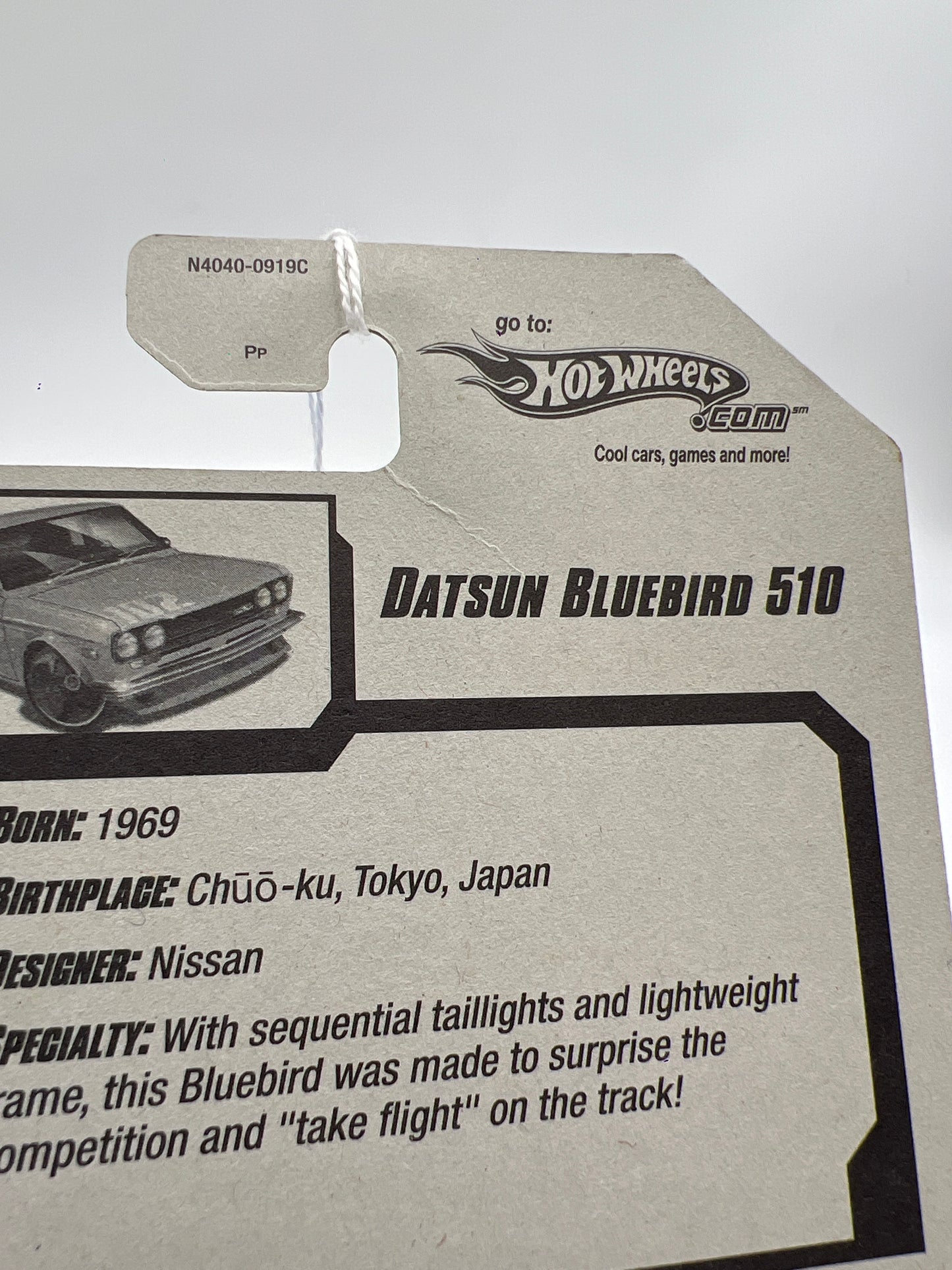 2009 Hot Wheels New Models #037 Datsun Bluebird 510 Blue SR