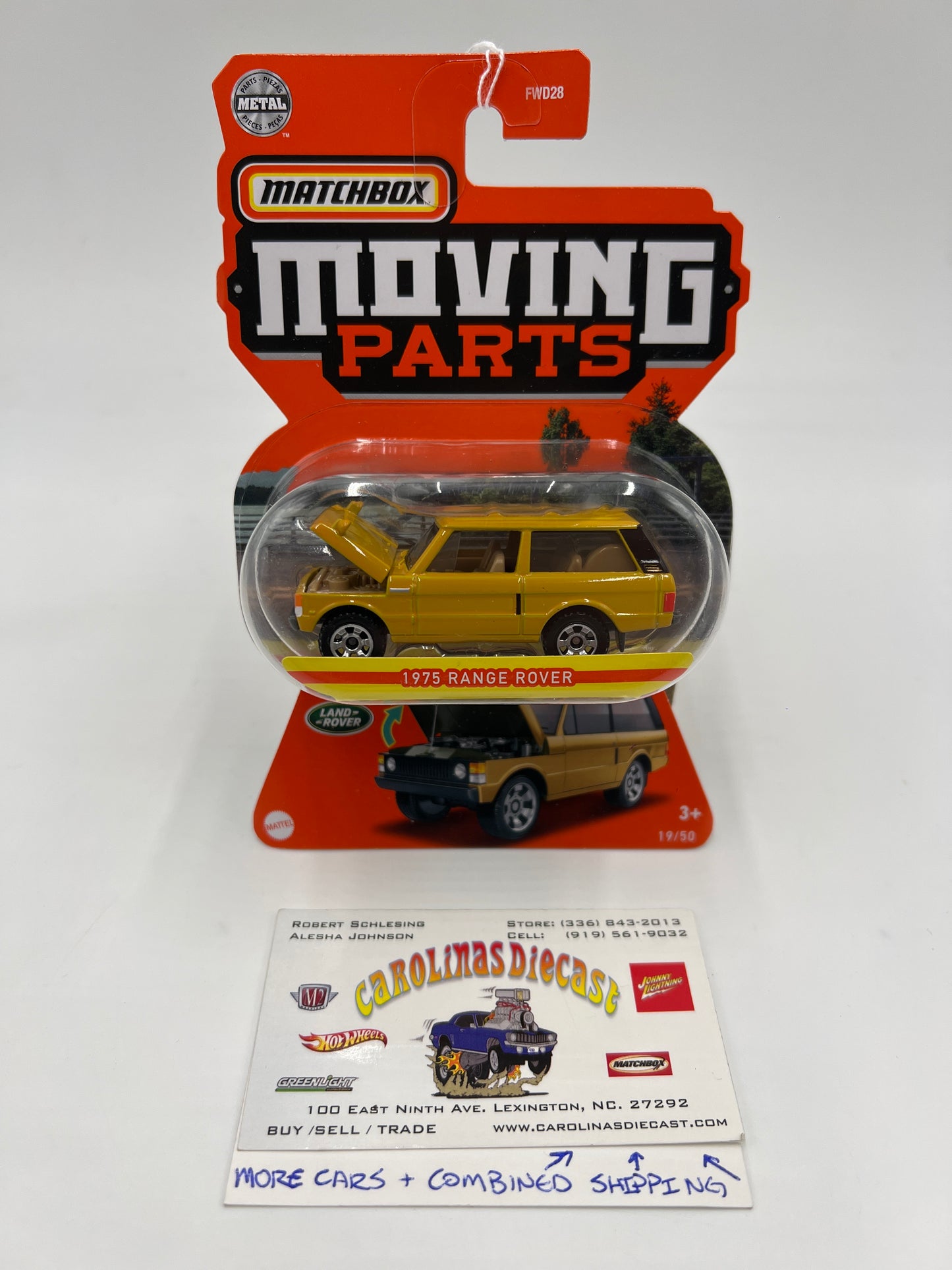 Matchbox Moving Parts #19 1975 Range Rover Yellow 163G