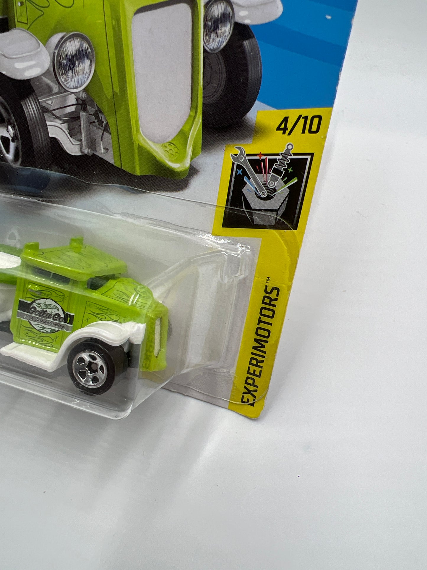 2018 Hot Wheels Experimotors Kroger Exclusive Gotta Go Green Bad Card 238H