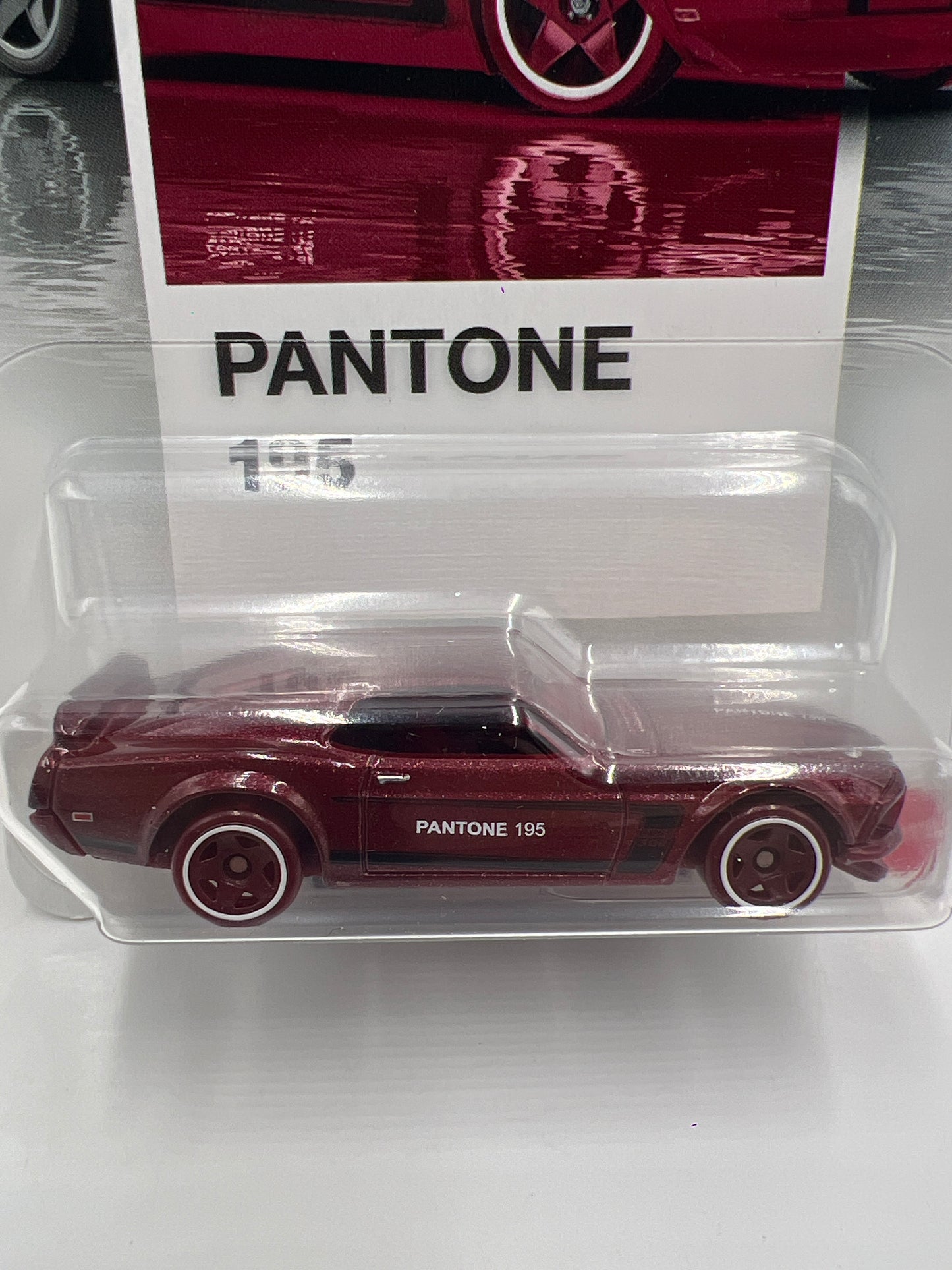 Hot Wheels Silver Series Pantone 195 #2 69 Ford Mustang Boss 302  Maroon