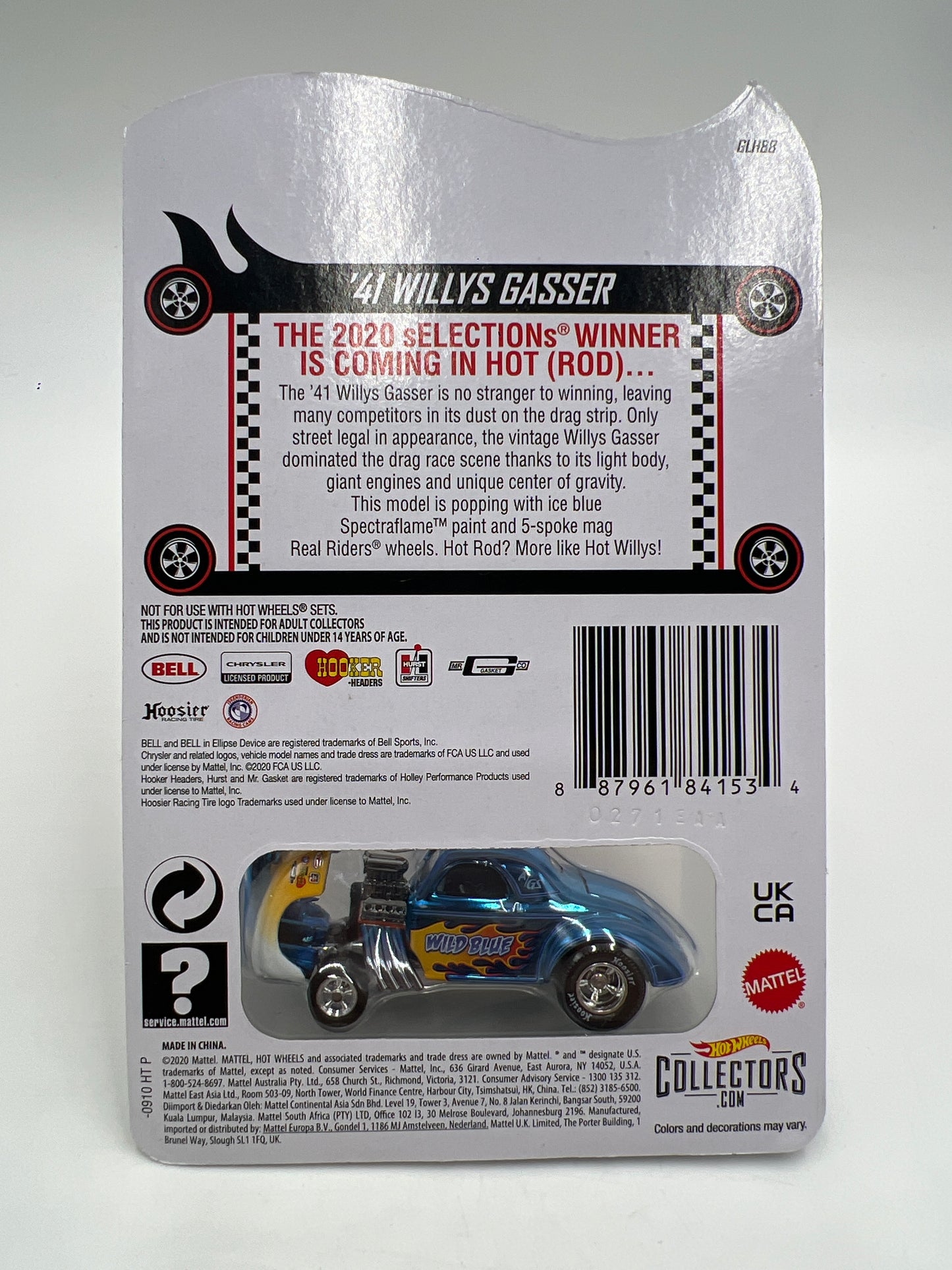 2020 Hot Wheels RLC sELECTIONs Series 41 Willys Gasser Blue W/Protector