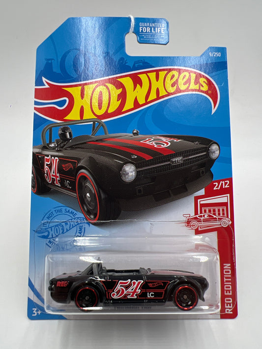 2021 Hot Wheels Target Exclusive Red Edition #9 Triumph TR6 Black 146F