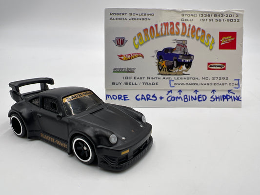 Hot Wheels Silhouettes Premium Porsche 930 RWB Matte Black Loose